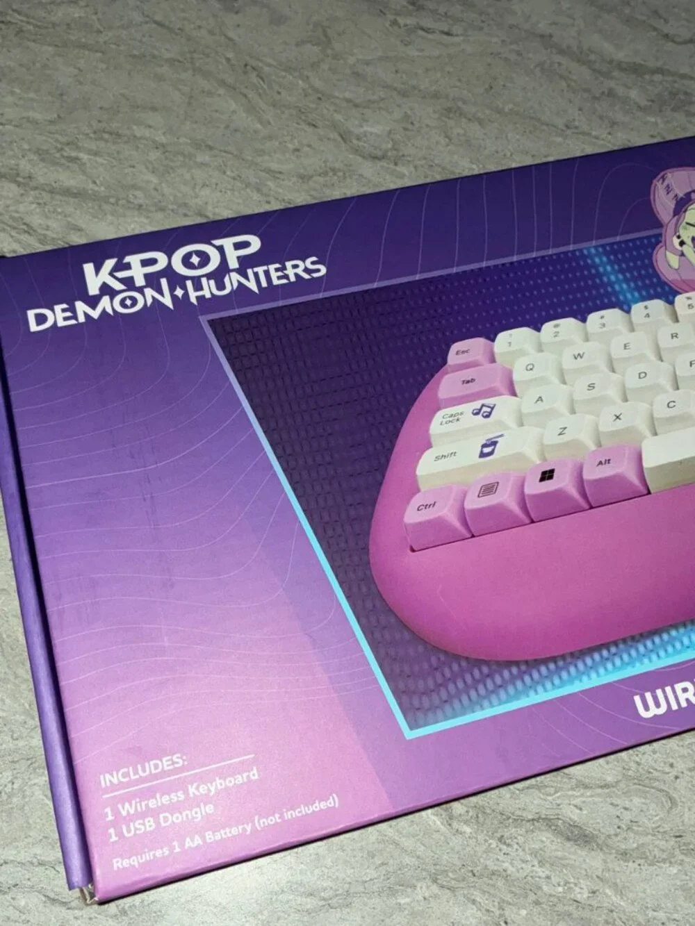 Kpop Demon Hunters Wireless Compact Keyboard - Brand New